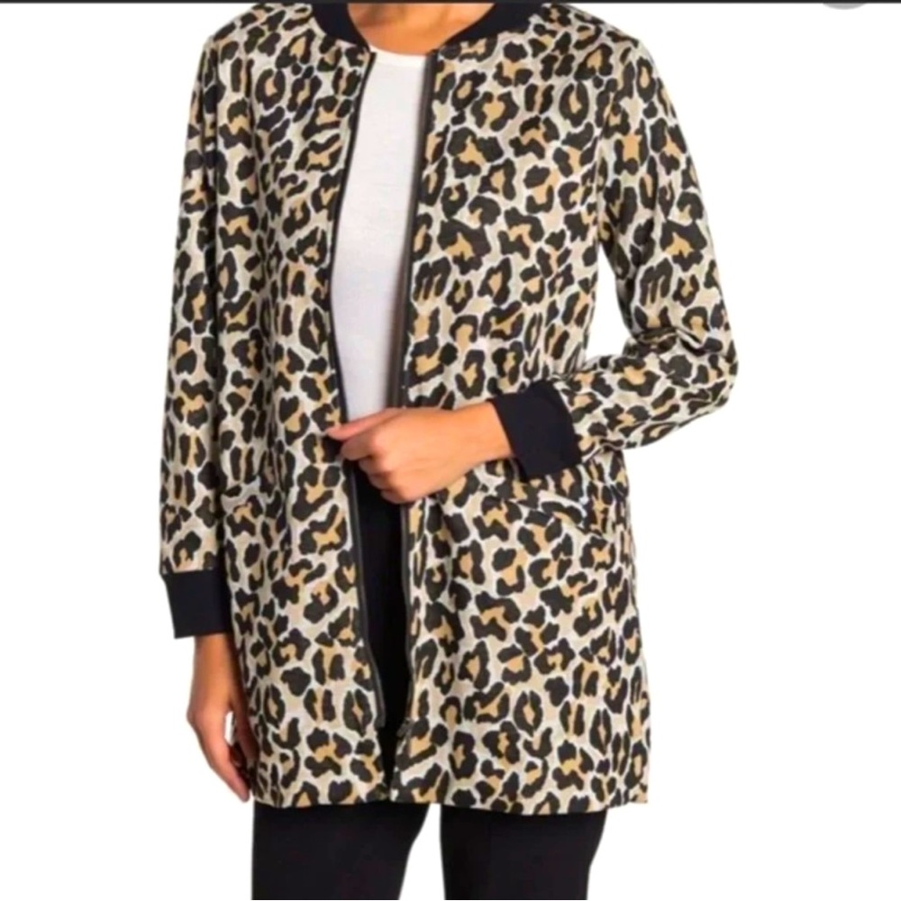 Petite Sanctuary Leopard Full Zip Jacket